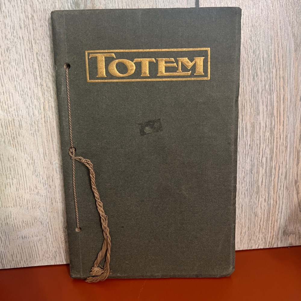 1913 Totem Yearbook Lincoln High School Vtg Antique Seattle Washington History